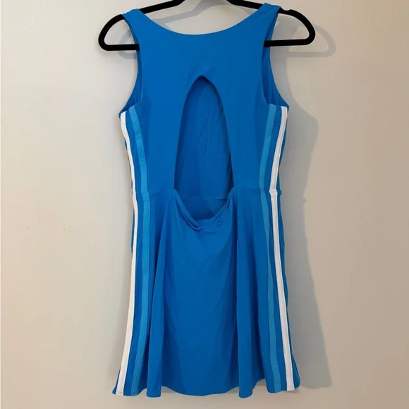 JoyLab Bright Blue Sleeveless Fit-and-Flare Dress - Picture 3 of 3
